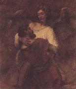 REMBRANDT Harmenszoon van Rijn Facob wrestling with the angel (mk33) Sweden oil painting artist